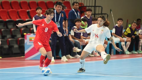 Vòng loại  futsal nữ châu Á 2025: Việt Nam thắng đậm chủ nhà Myanmar